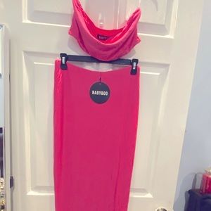 Baby boo 2 piece maxi dress